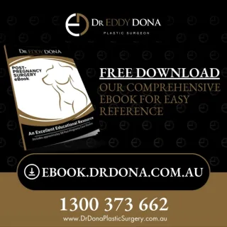 Want to find out more about Post Pregnancy Surgery?  Dr Eddy Dona's comprehensive eBook on Post Pregnancy Surgery covers the options, risks, and potential benefits so you can make informed decisions about your body.  Download now at ebook.drdona.com.au  -----------
All surgery carries risks. You can learn more by visiting our website - link can be found in our bio.
Or go to https://www.drdonaplasticsurgery.com.au/surgery-risks/  DISCLAIMER: All surgeries are performed by Dr Eddy Dona and are published with the written consent by the patients.
All surgery requires recovery time.
The surgical outcomes shown on any media platform are only relevant for the individual patient and do not necessarily reflect the results other patients may experience, even if they have a similar body type or shape.
Results may vary due to many factors including an individual’s genetics and lifestyle.
The content on our social media pages is general in nature and is not a substitute for a formal consultation.
Before proceeding, please seek medical advice from an appropriately qualified medical practitioner.
Dr Eddy Dona is a Specialist Plastic Surgeon
(Registration: MED0001177175)